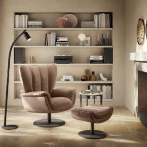 C339 Aurora Swivel Chair by Natuzzi Editions