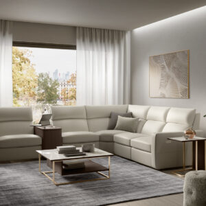 C346 Vibe Immersive Audio Reclining Sectional by Natuzzi Editions